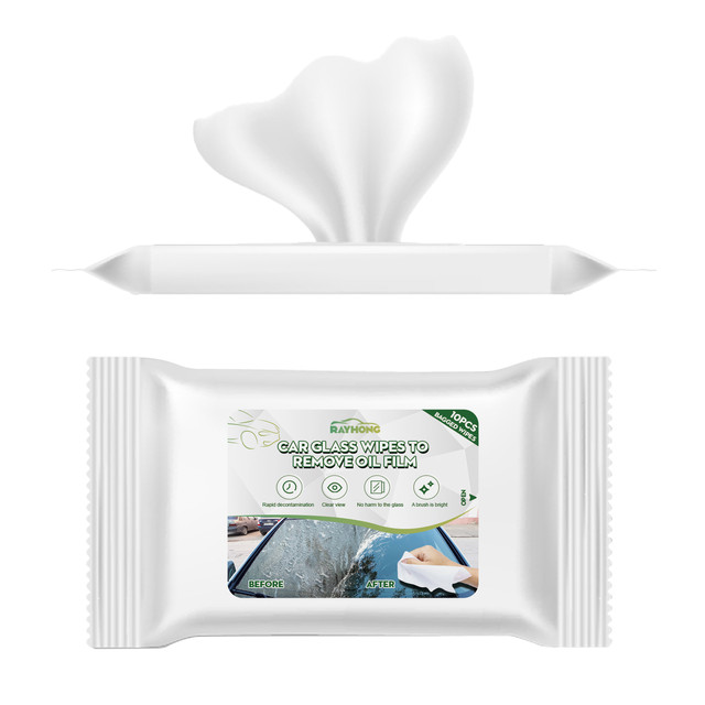 Car Wet Wipes Cleaning Multi-functional Windshield Glass Wipes To Remove  Oil Film Stain Leather Disposable